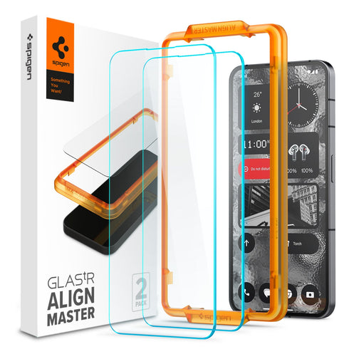 Spigen Nothing Phone 2 Screen Protector Glas.tR AlignMaster (2P)